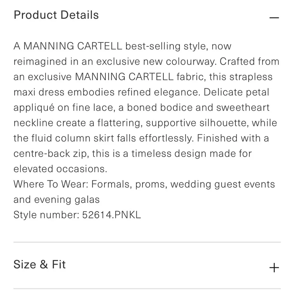 Manning Cartell Blush Pink Strapless Appliqué Gown - Picture 10 of 14